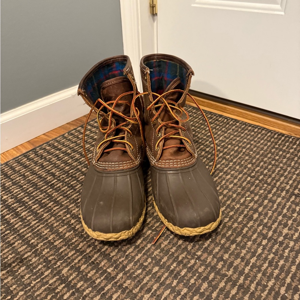 L.L. Bean Brown and Tan Duck Boots - Picture 4 of 6